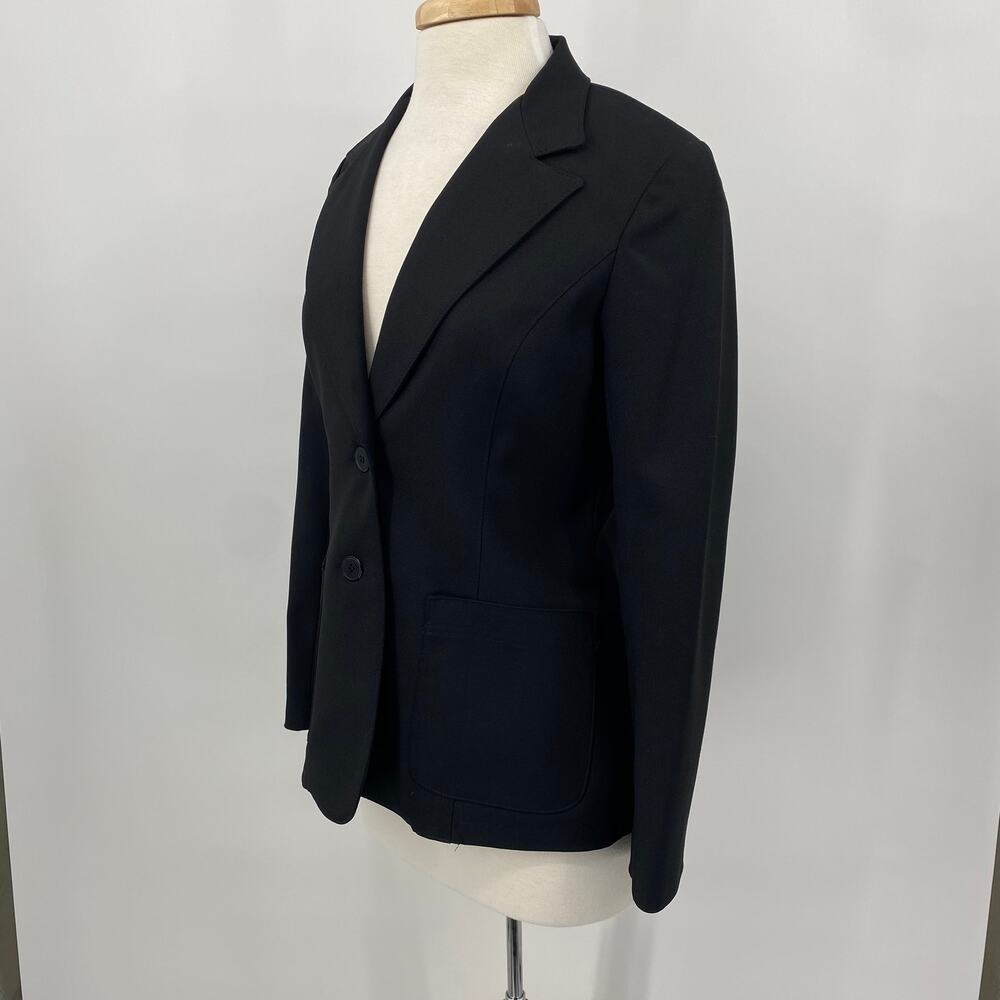 Vintage Levis Blazer Jacket Twill Knit Single Breasted 2 Button Front Black M - Picture 4 of 8